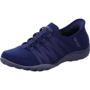 Womens Slip On Sneakers Bungee Lace Memory Foam Knit Comfort Walking Shoes
